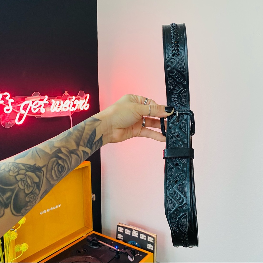 ❌SOLD❌ leather studded belt